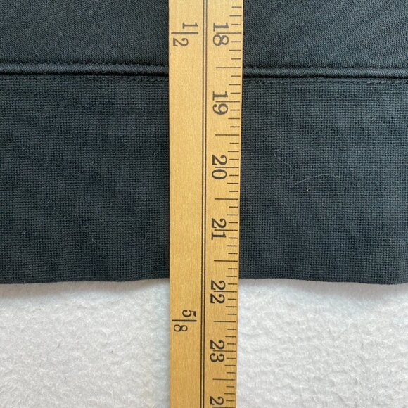 Nike Sweatshirt Womens L Black Essential Crop Crew Wide Boxy Fleece Pullover - Picture 11 of 12